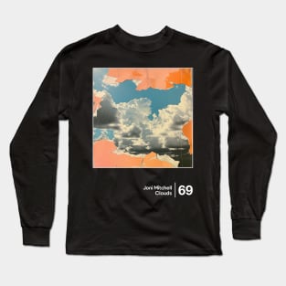 Clouds  - Original Minimalist Graphic Fan Artwork Long Sleeve T-Shirt